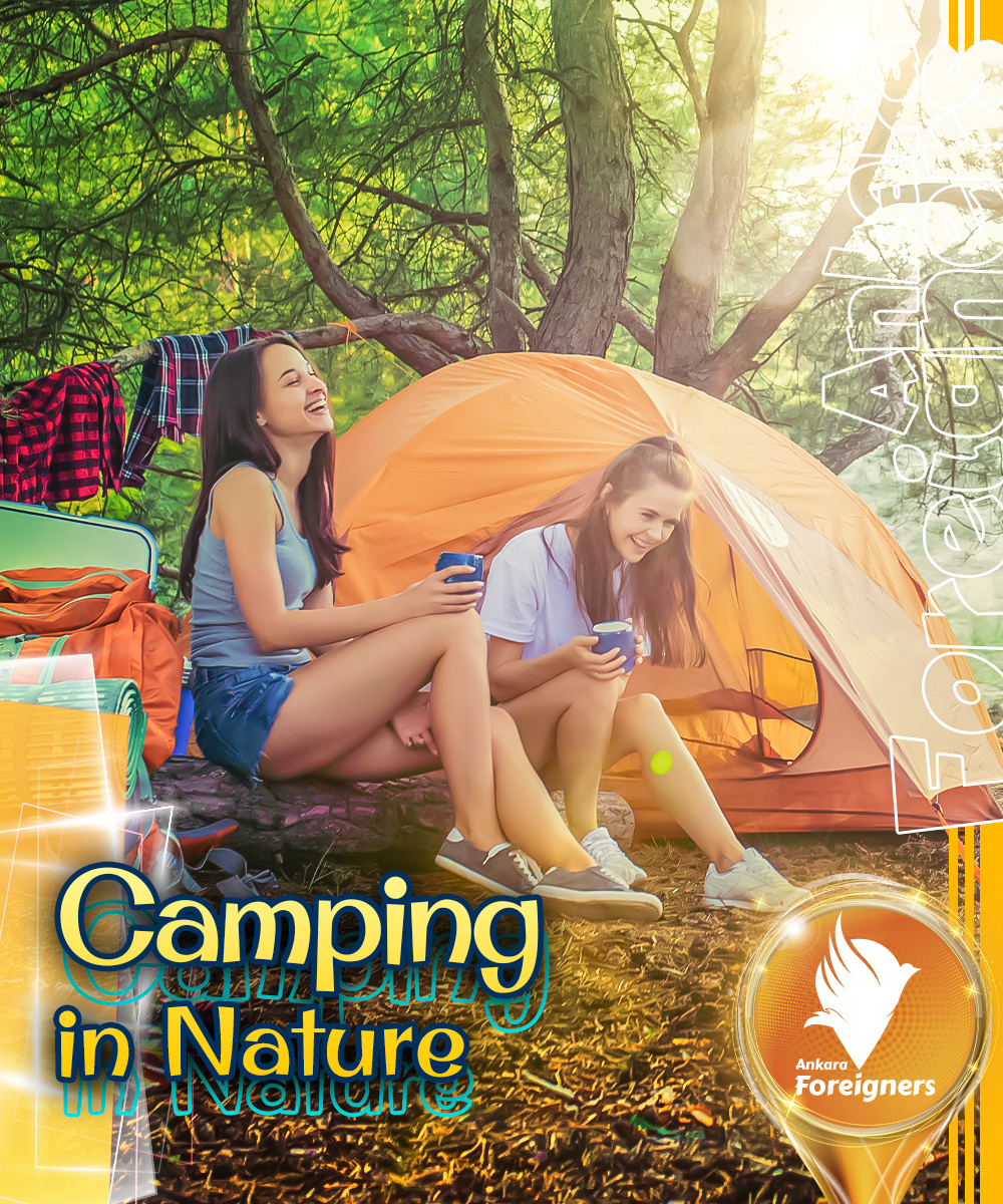 Camping in Nature ⛺️🌲🚤🪵🌳
